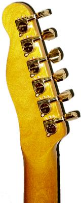 Bootleg Custom Strat style guitar headstock back