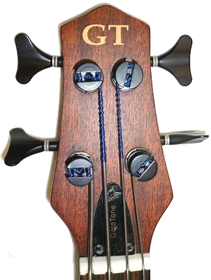 Gold Tone 'ME-Bass' Electric MicroBass headstock front