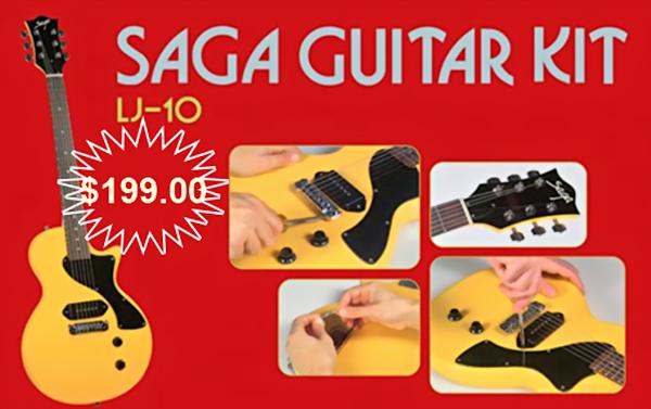 Saga LJ-10 Les Paul Jr. style guitar kit - $199.00