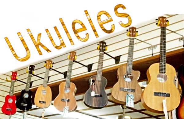 Guitar Doctor has a variety of ukuleles in stock